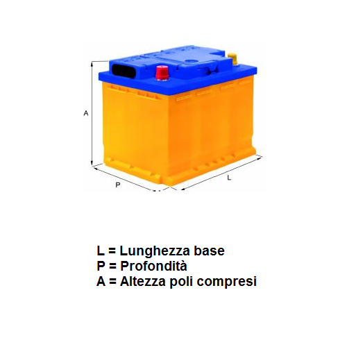 03009004 Batteria Fiamm 12 V 42 Ah