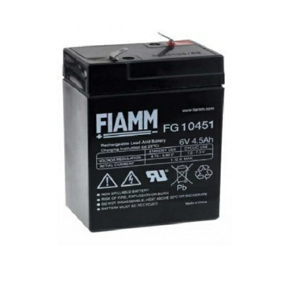 03009027 Batteria Fiamm 6 V 4,5 Ah