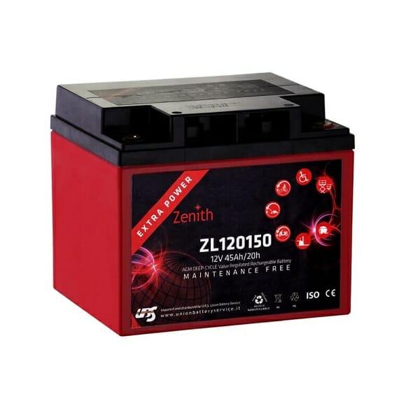 03009034 Batteria Zenith 12 V per carrozzina