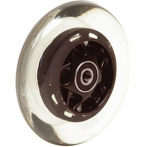 06069008 3' wheel without LED black rubber