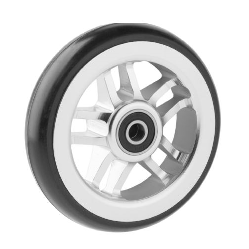 06069026 5' aluminum wheel gray rim black tire