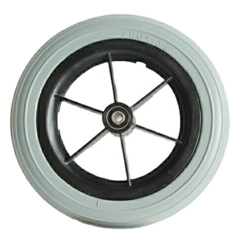 06117006 Wheel 8x1 ¼ black rubber