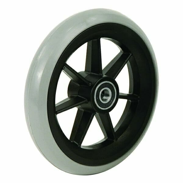 06155020 5" black rubber wheel