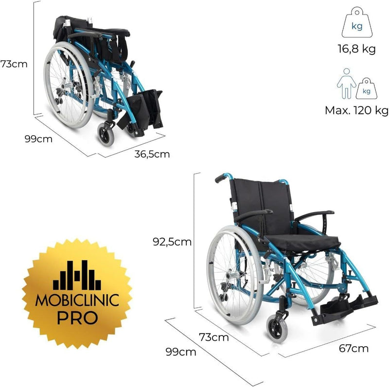 Folding Wheelchair, Venecia, Removable Wheels With One Button