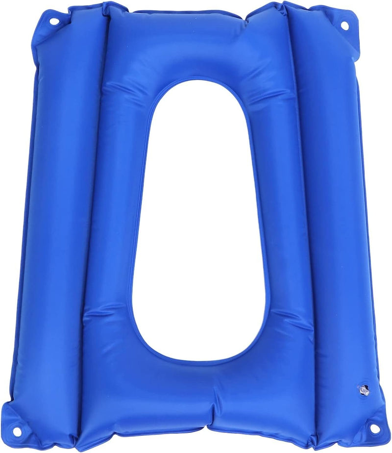 Cuscino per Sedile Gonfiabile Con Foro Cuscino per Sedia Antidecubito per Sedia a Rotelle Cuscino per Sedile Ad Aria Confortevole Cuscino per Sedia WC Pieghevole Con Pompa Blu