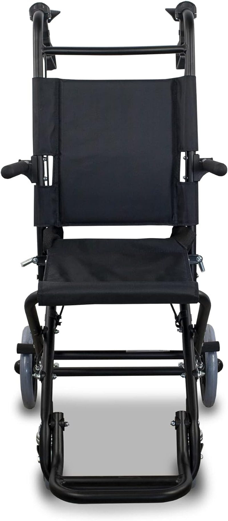 Transit Wheelchair, Saturn, Aluminum, Folding, Brake On Handles