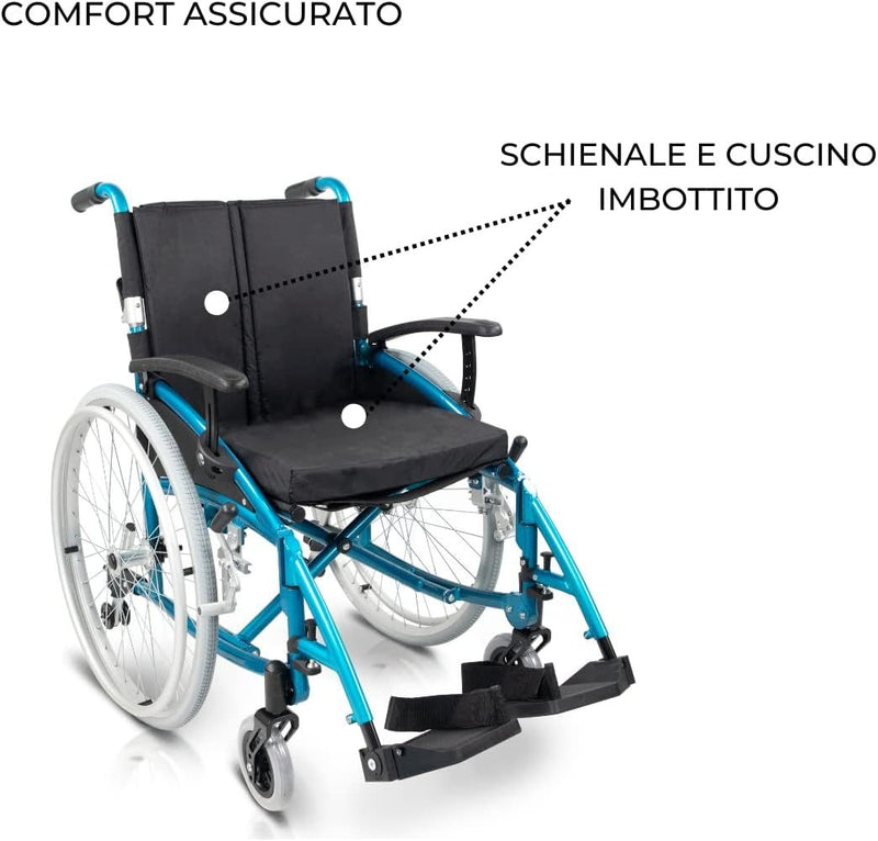 Folding Wheelchair, Venecia, Removable Wheels With One Button