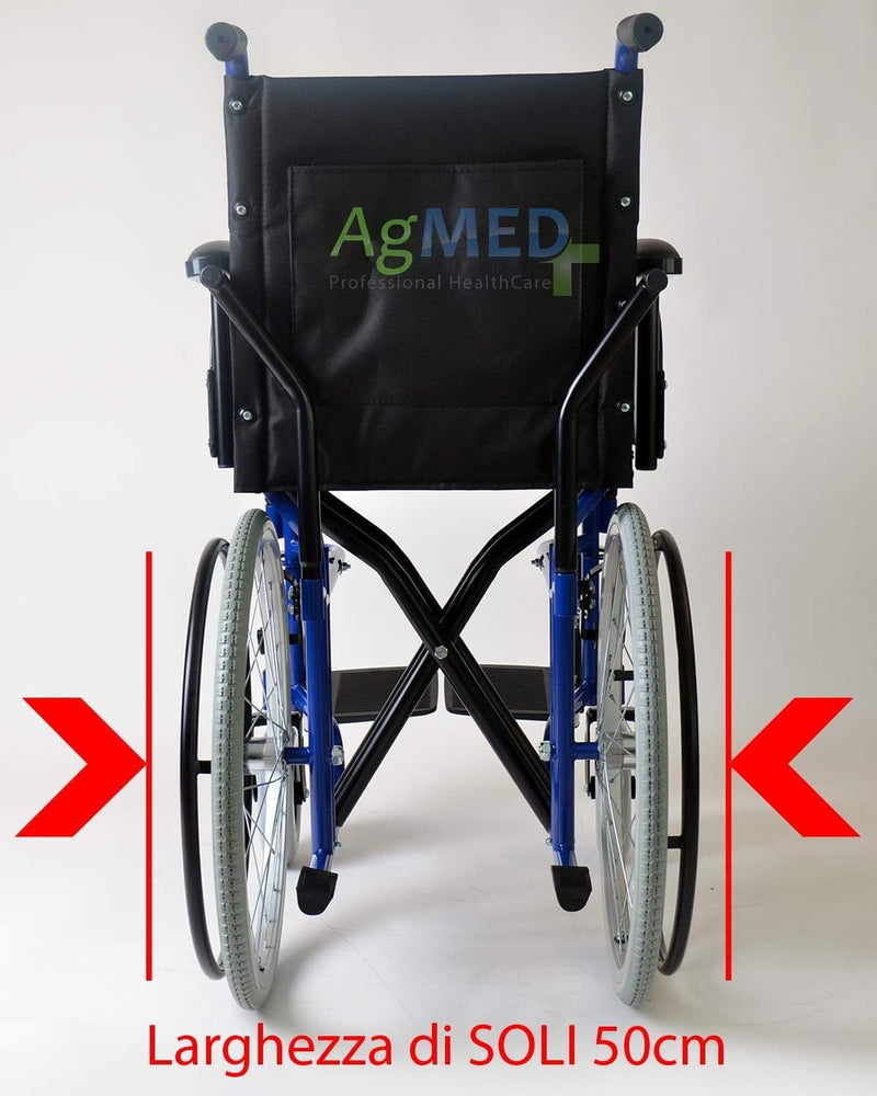 Folding Wheelchair for Narrow Passages Ideal for Elevators