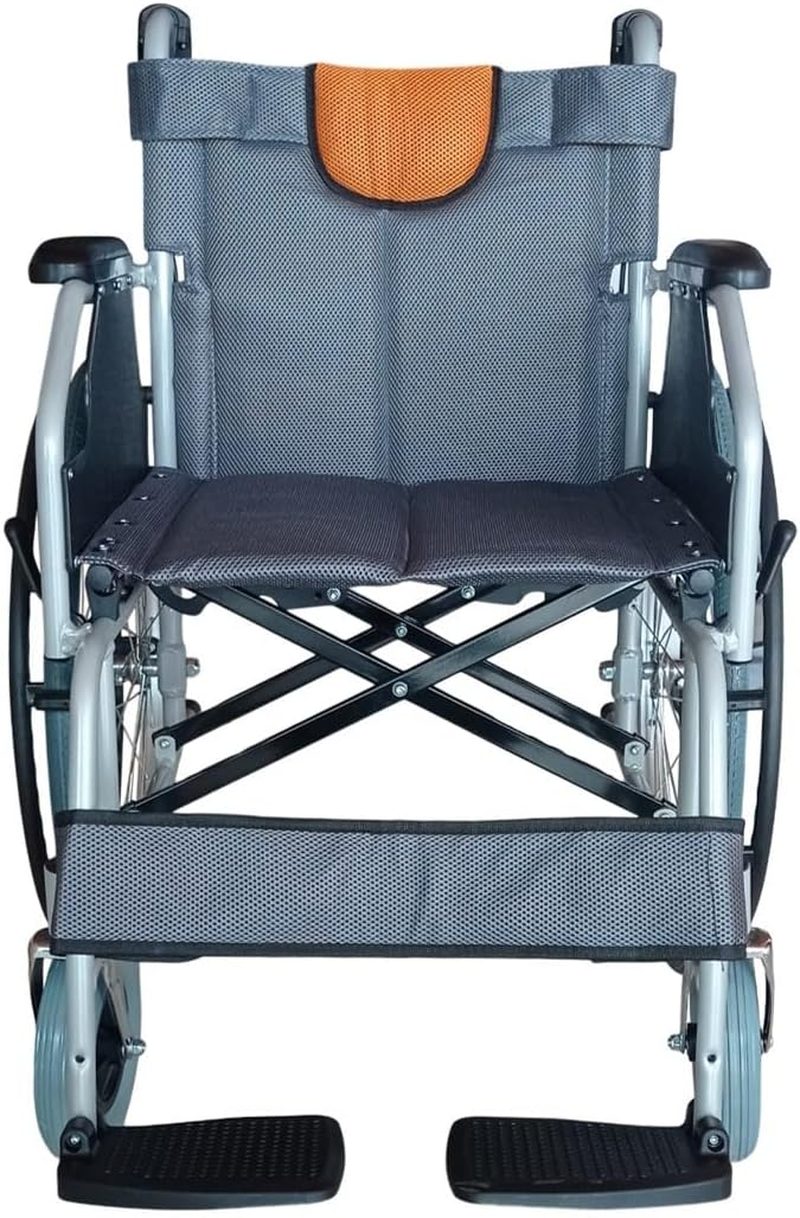 LIGERA Wheelchair Folding Self-Propelled Aluminum Wheelchair for Elderly