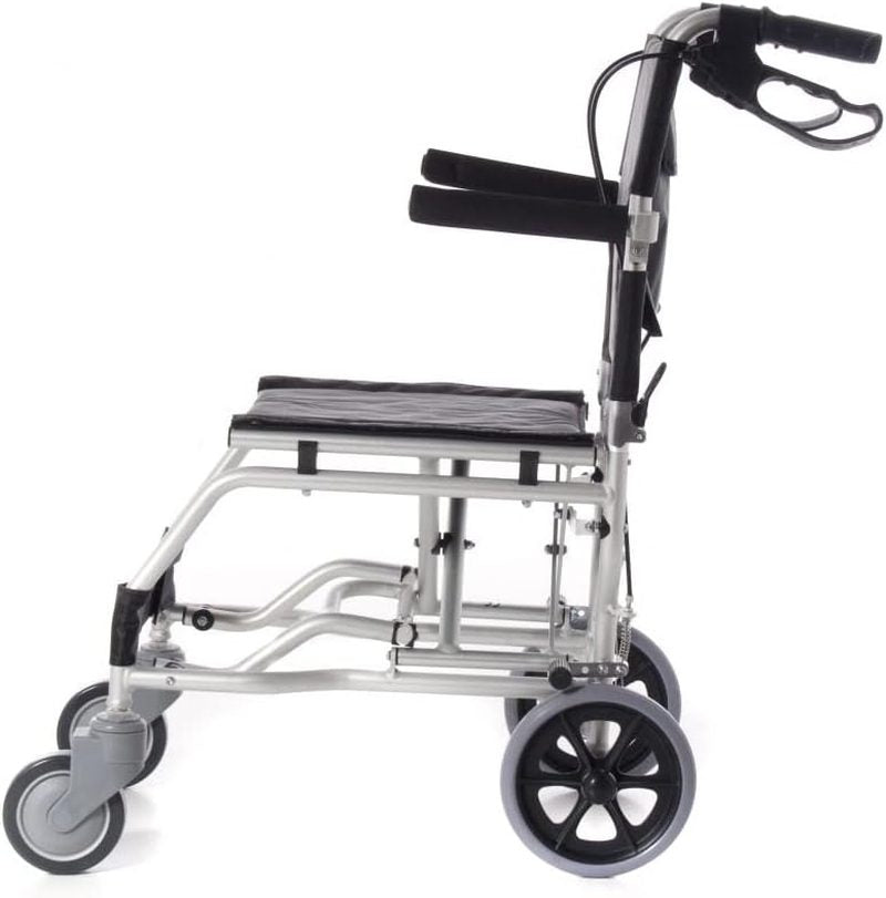 Aluminum Travel Wheelchair, Transit Wheelchair, Transfer Wheelchair, Seat 36cm