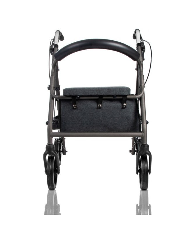 Durable Aluminum Walker with Seat and Brake Lever 4200XL