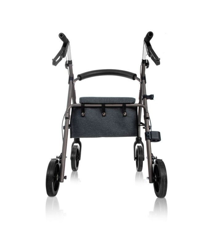 Durable Aluminum Walker with Seat and Brake Lever 4200XL