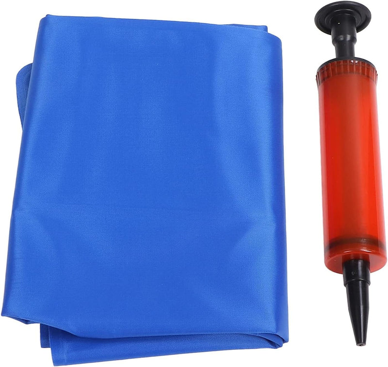 Cuscino per Sedile Gonfiabile Con Foro Cuscino per Sedia Antidecubito per Sedia a Rotelle Cuscino per Sedile Ad Aria Confortevole Cuscino per Sedia WC Pieghevole Con Pompa Blu