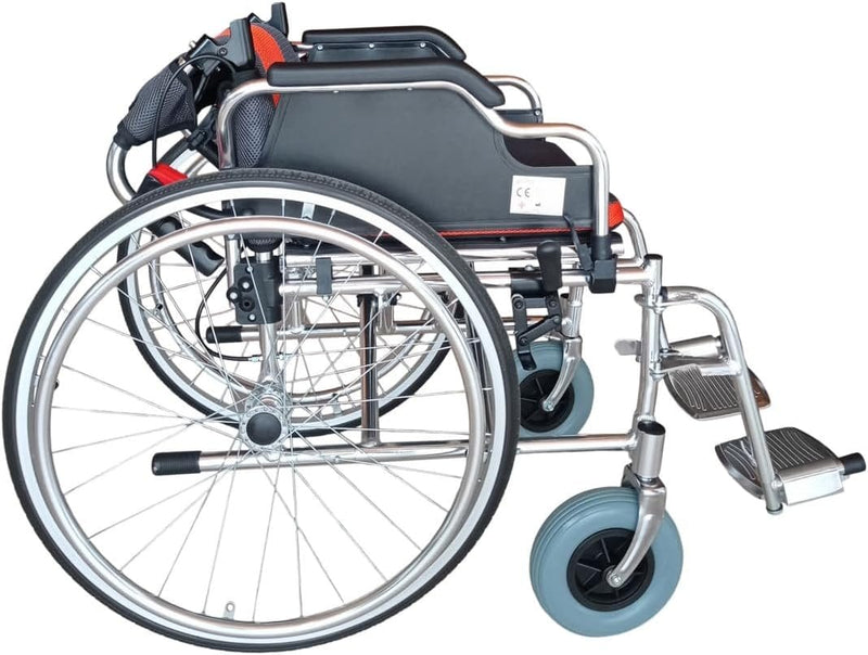 KEROS Wheelchair Lightweight Self-Propelled Folding Aluminum Wheelchair