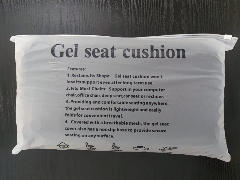 Chair Cushion, Gel Cushion, Cool and Breathable, To Relieve Hip Fatigue for Home and Office