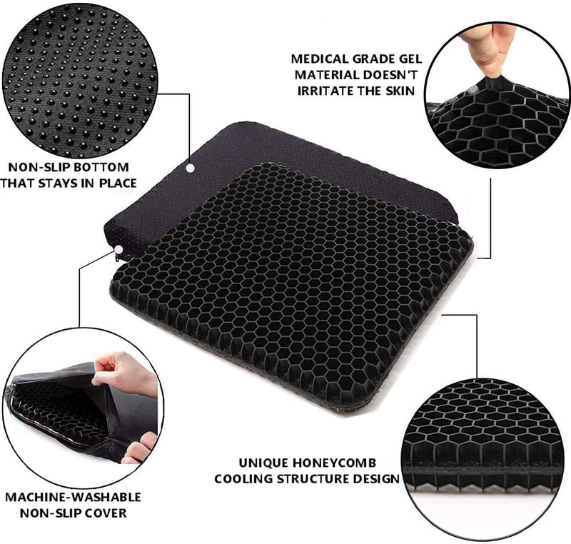 Chair Cushion, Gel Cushion, Cool and Breathable, To Relieve Hip Fatigue for Home and Office