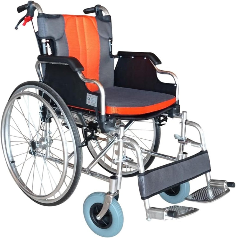 KEROS Wheelchair Lightweight Self-Propelled Folding Aluminum Wheelchair