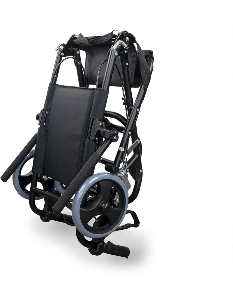 Transit Wheelchair, Saturn, Aluminum, Folding, Brake On Handles