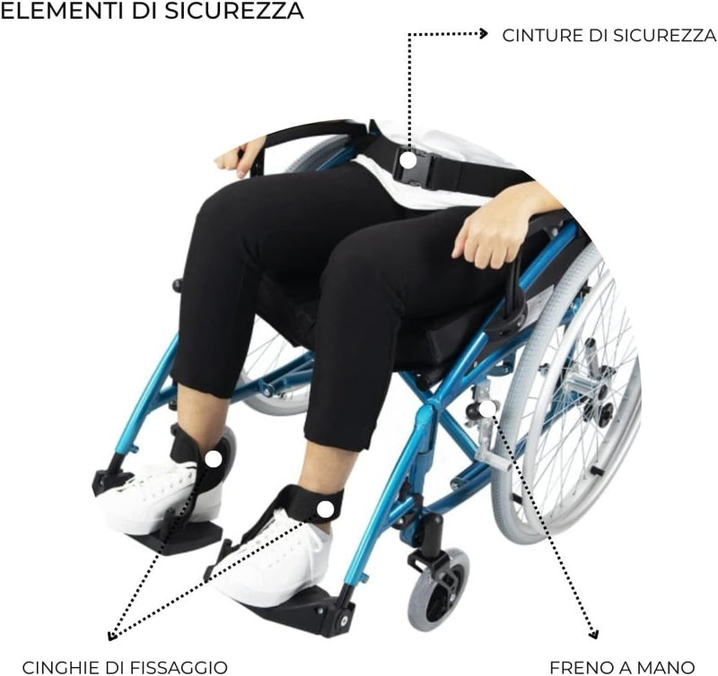 Folding Wheelchair, Venecia, Removable Wheels With One Button