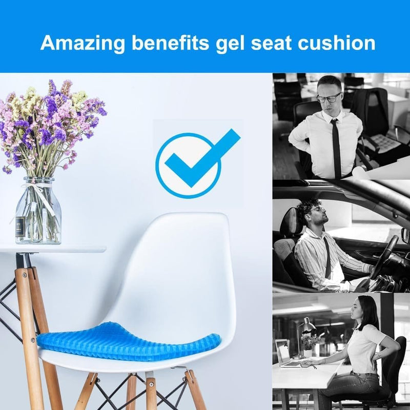 Multifunctional Gel Cushion, Cool and Breathable, Elastic Seat Support Cushion, Relieve Hip Fatigue