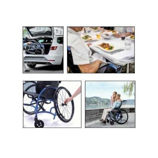 Folding wheelchair StrongbackMobility Allmobility