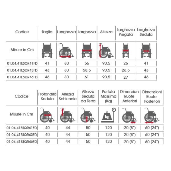 Folding wheelchair VIKY EXCHANGE Demarta