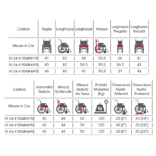 Folding wheelchair VIKY EXCHANGE PLUS Demarta