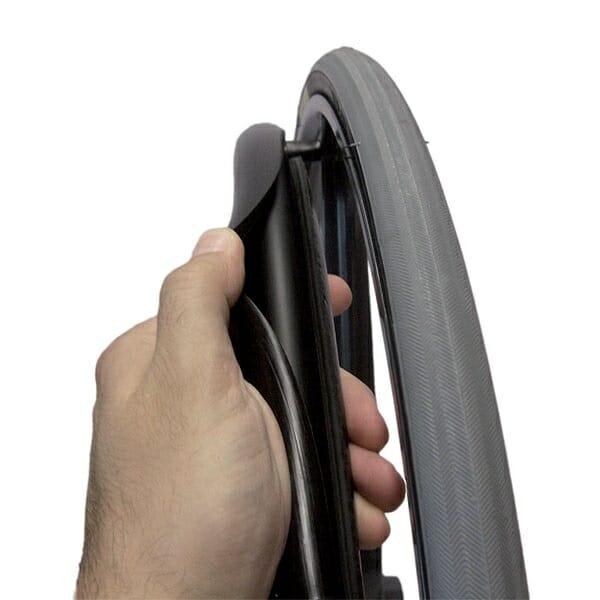 Rubberized handrail cover for Allmobility wheel