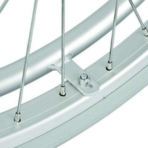 Handrail for wheelchair wheels in stainless steel