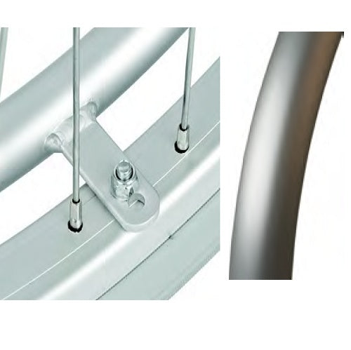 Handrail for wheelchair wheels in Titanium