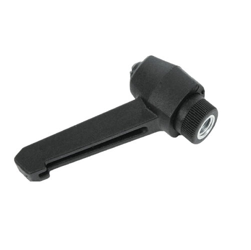 Retractable handle with threaded bushing