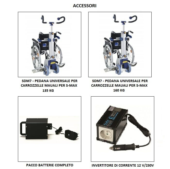 Montascale a ruote S-MAX Medimec