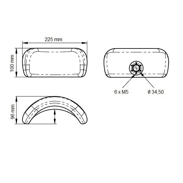 RIPC7 Allmobility Wheelchair Headrest