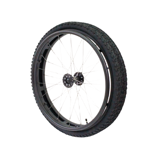 MTB twin wheel for wheelchair