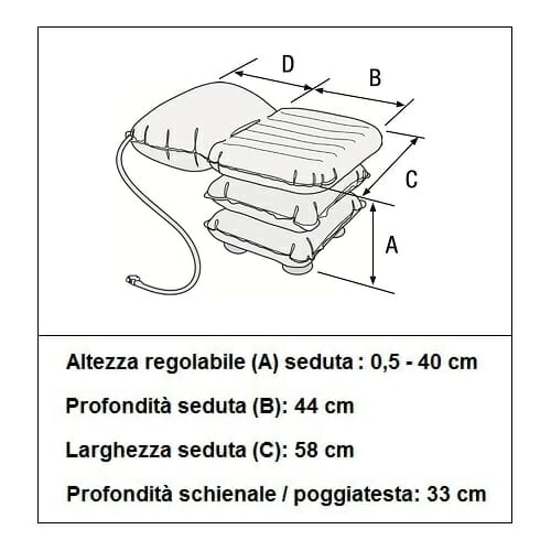 Sollevatore da vasca ad aria Daino Allmobility BA SOLDAINO