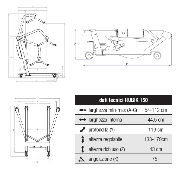 RUBIK 150 Folding Passive Lift