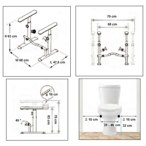 Toilet Support SOstegno Allmobility