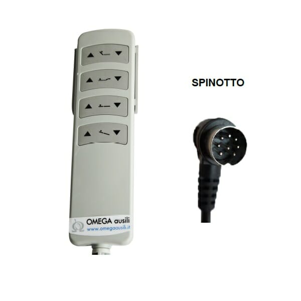 Telecomando per letto 8 tasti 02167001