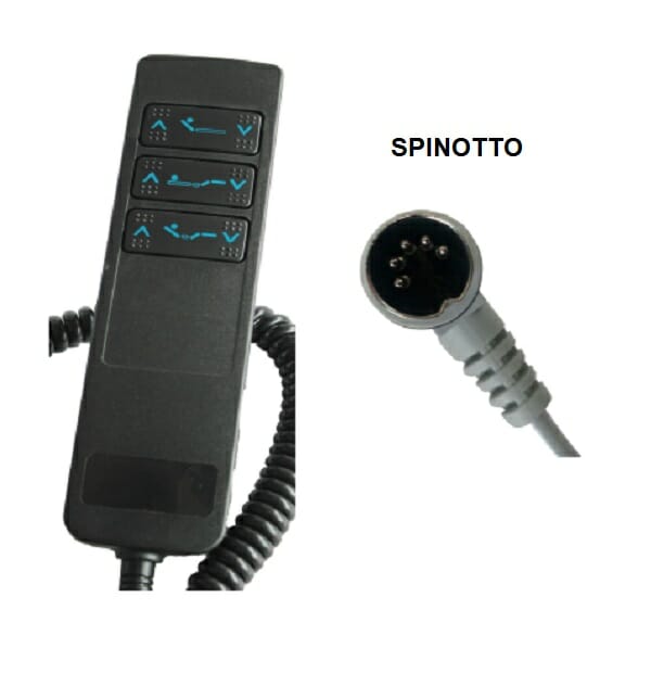 Telecomando per letto a 6 tasti 02043009