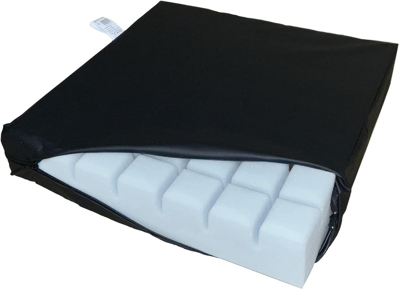 HR Foam Anti-Decubitus Cushion Fluted Waterproof Orthopedic Cushion for Pressure Ulcers in the Lumbar and Coccyx Area