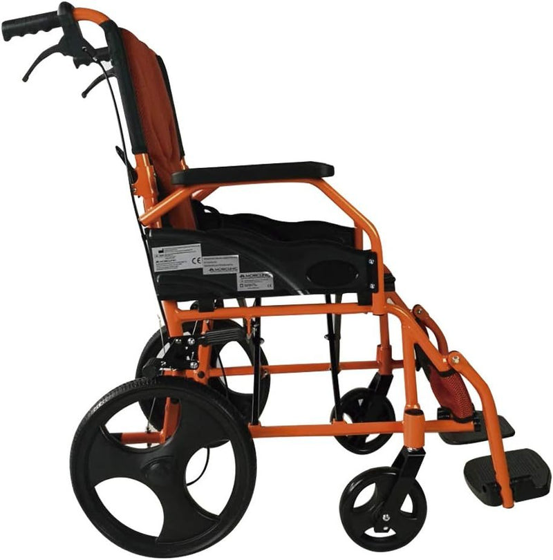 Wheelchair, Folding, Lightweight, Folding Backrest, Aluminum