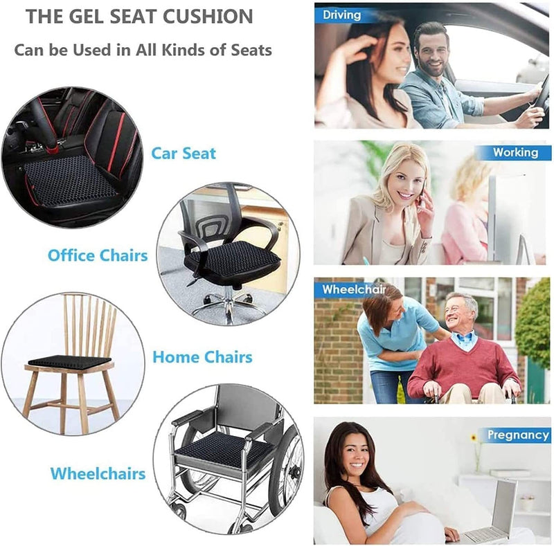 Chair Cushion, Gel Cushion, Cool and Breathable, To Relieve Hip Fatigue for Home and Office