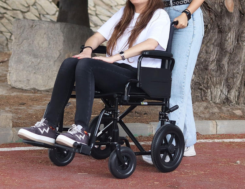 Folding Wheelchair, Elderly Transport Wheelchair