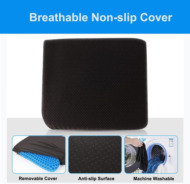 Multifunctional Gel Cushion, Cool and Breathable, Elastic Seat Support Cushion, Relieve Hip Fatigue