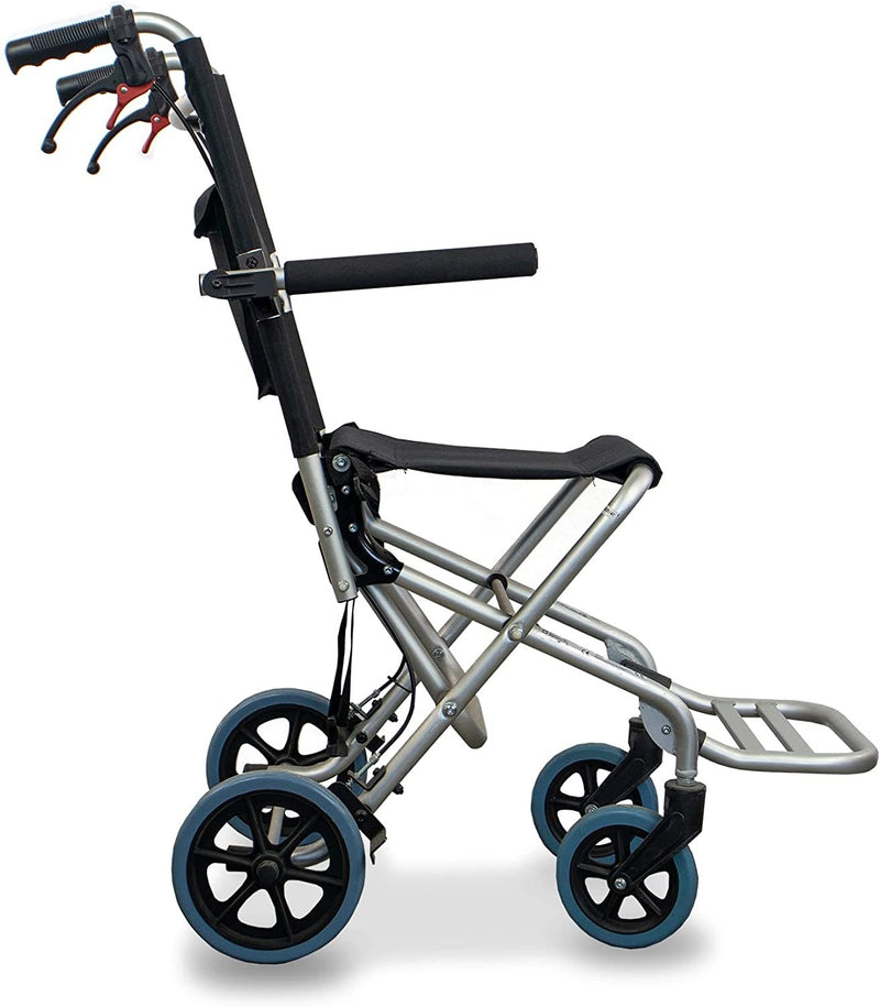 , Transit Wheelchair, Neptuno, Aluminum, Folding, Brake on Handles