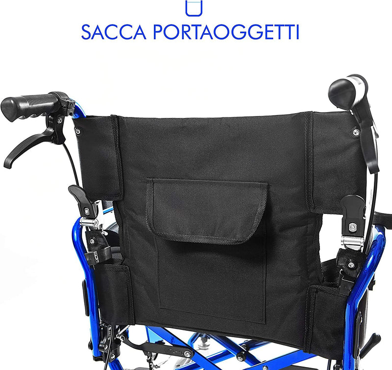 Super-Lightweight Aluminum Transit Folding Wheelchair