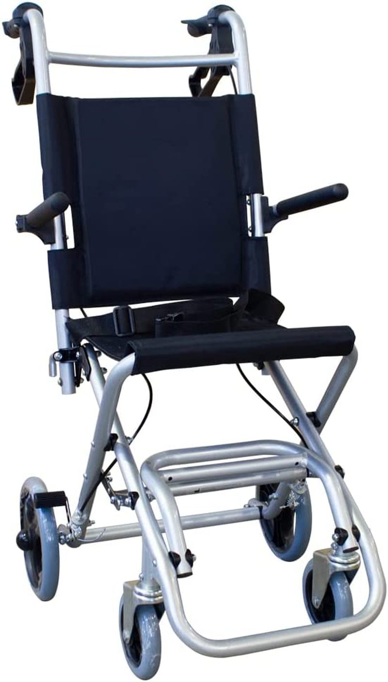 , Transit Wheelchair, Neptuno, Aluminum, Folding, Brake on Handles